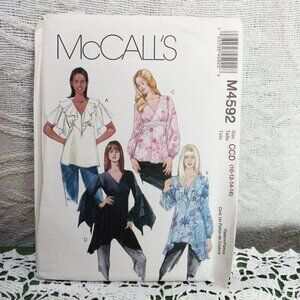 McCall's Sewing Pattern M4592 NIP Uncut/Unused Sz 10, 12, 14, 16